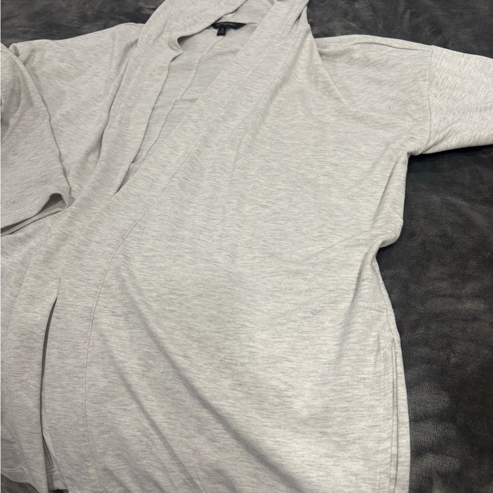 Light Gray Hooded Cardigan (Banana Republic)